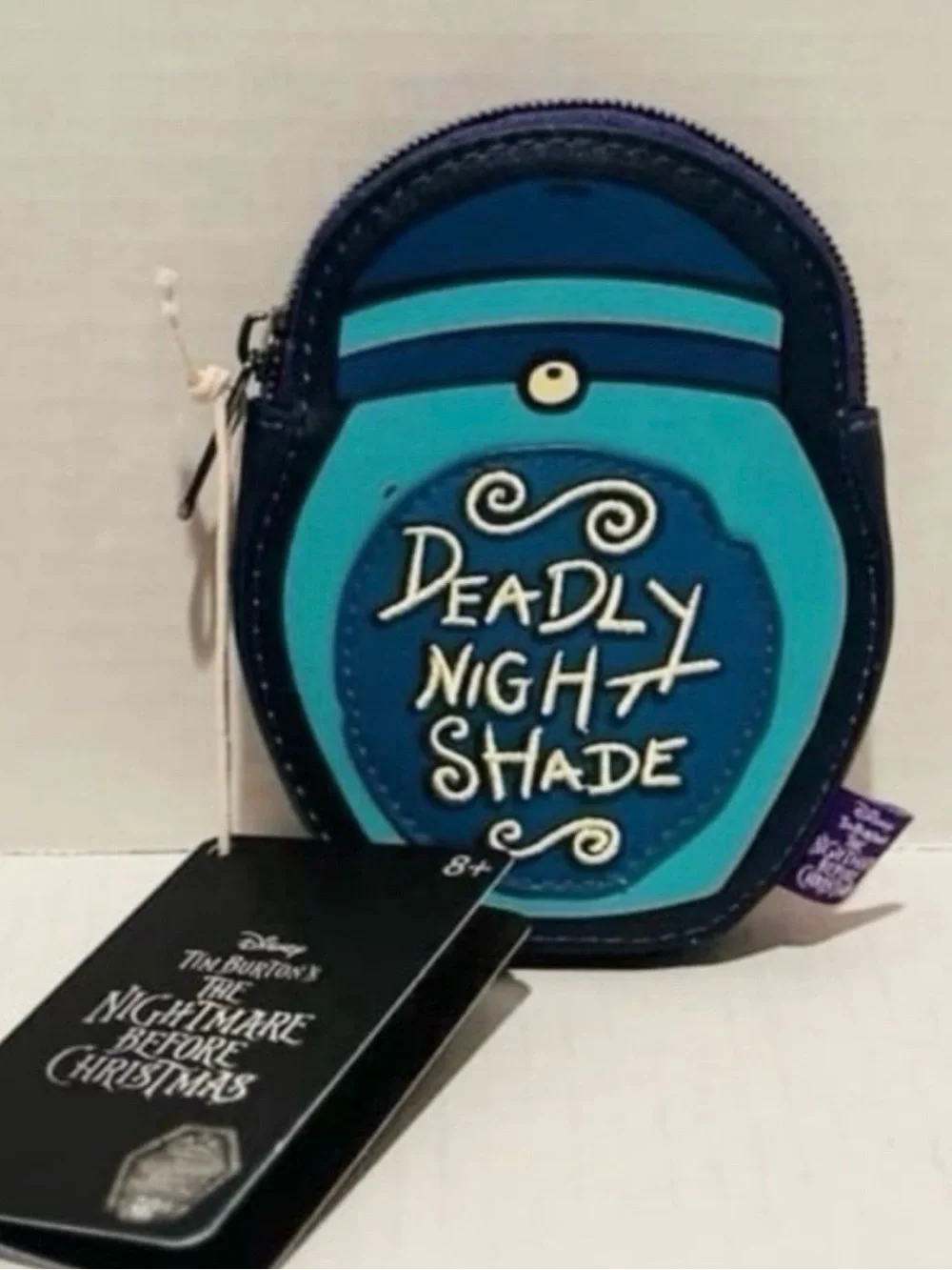 Loungefly Disney NWT NBC Jack & Sally Pumpkins Backpack, Coin Purse & Lanyard
